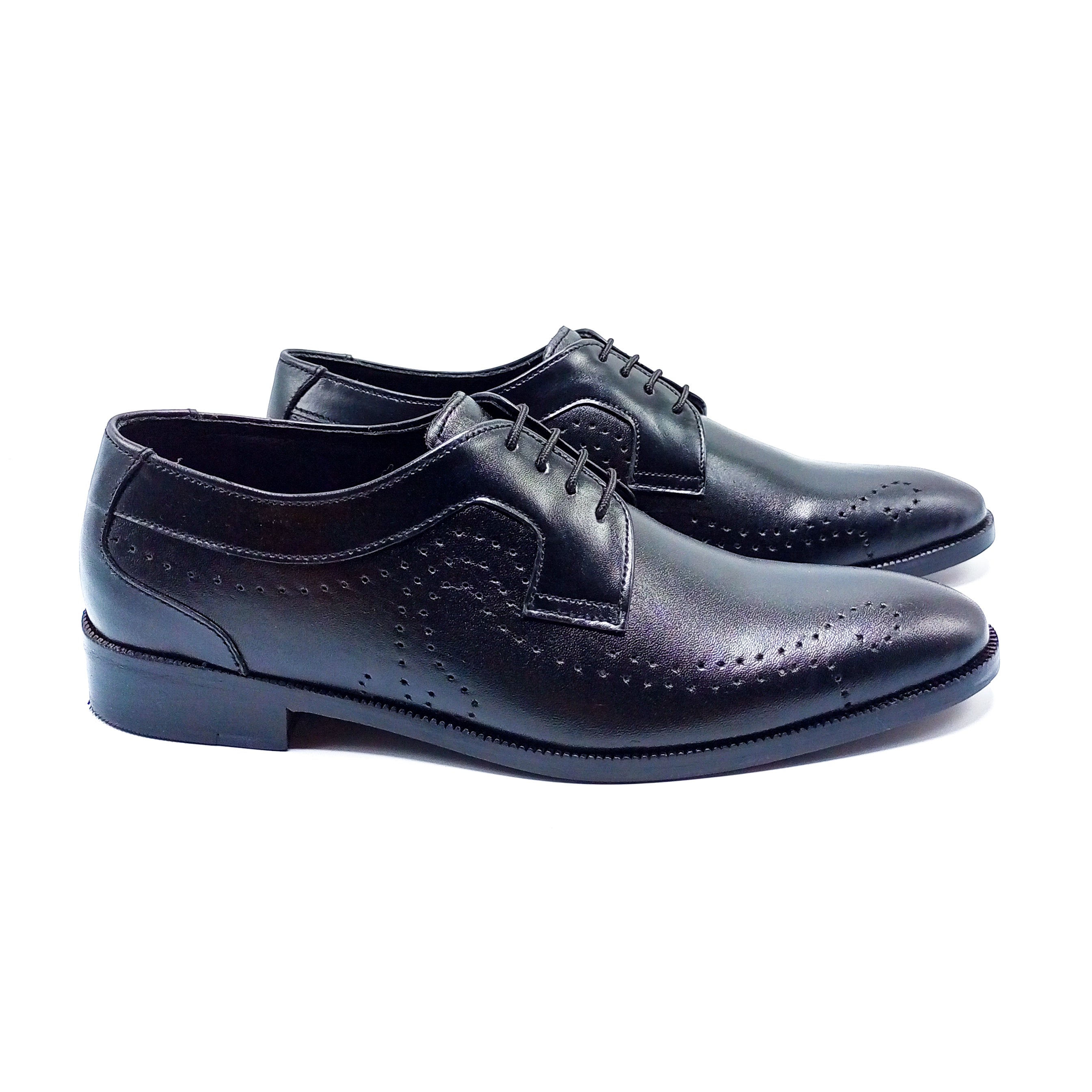 Formal Leather Shoes - 22054 Black