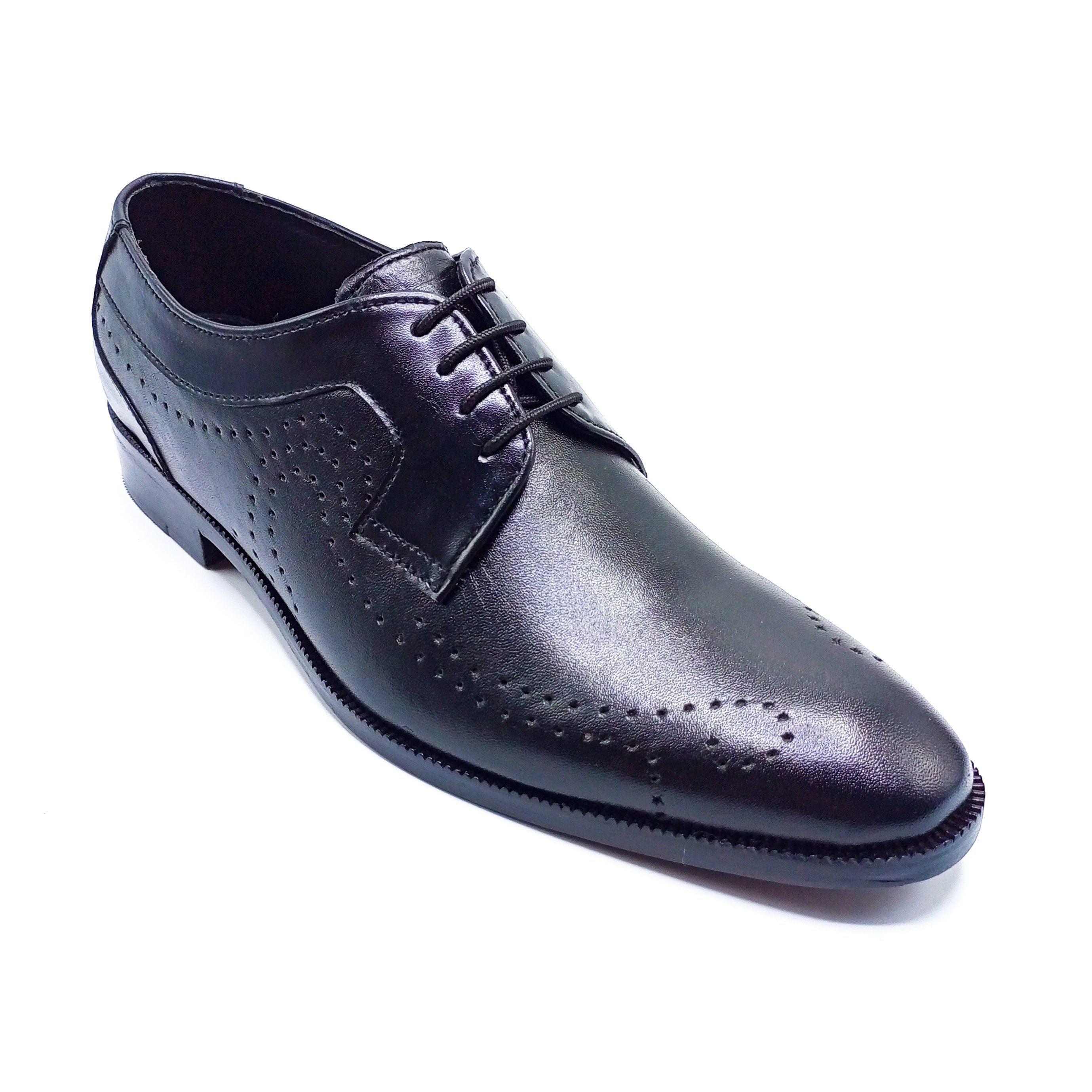 Formal Leather Shoes - 22054 Black