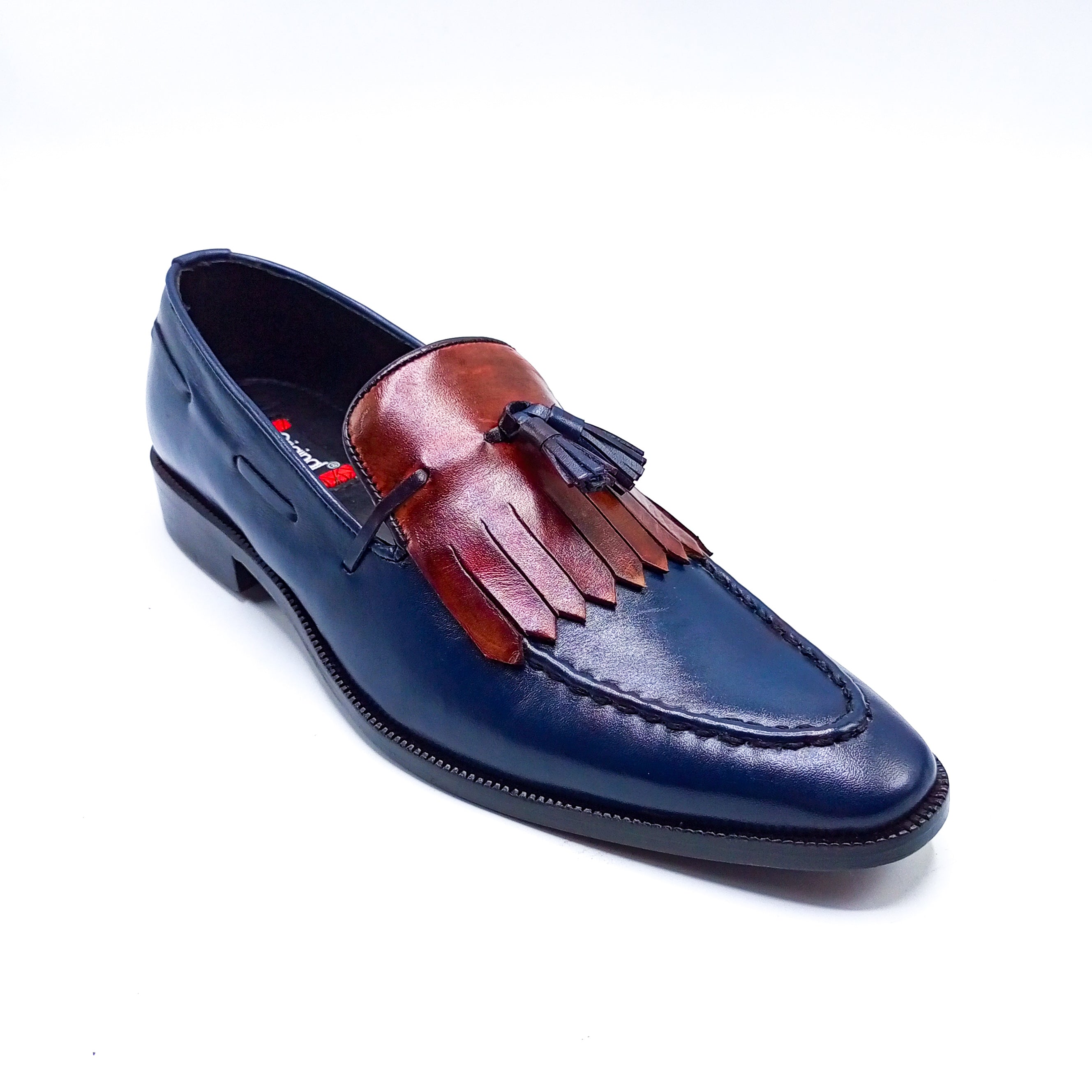 Formal Leather Shoes - 22057 Blue