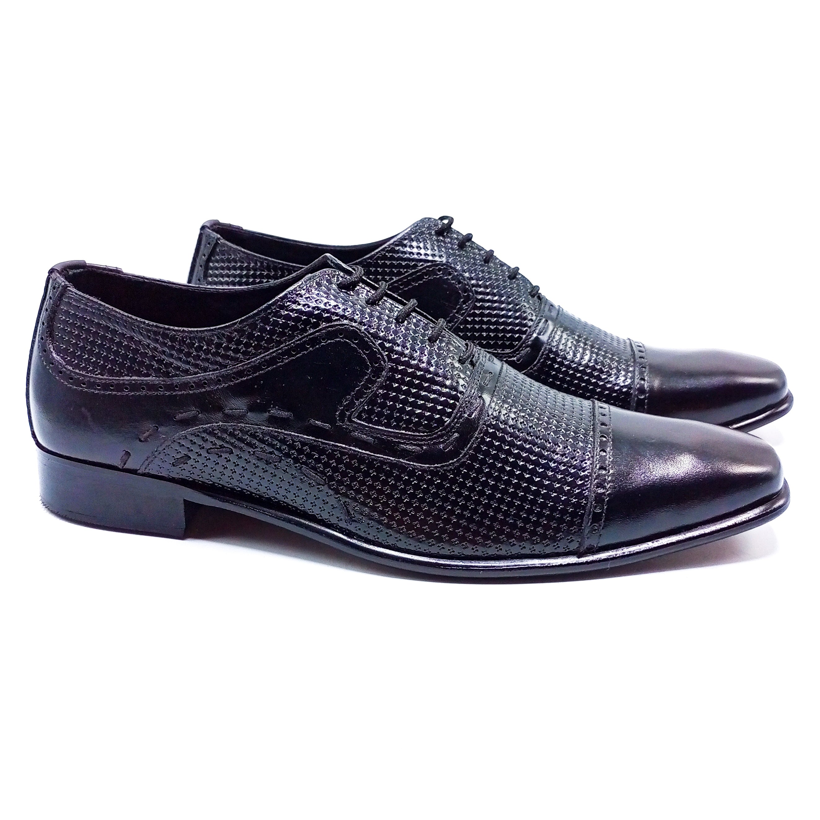 Formal Leather Shoes - 22034 Black