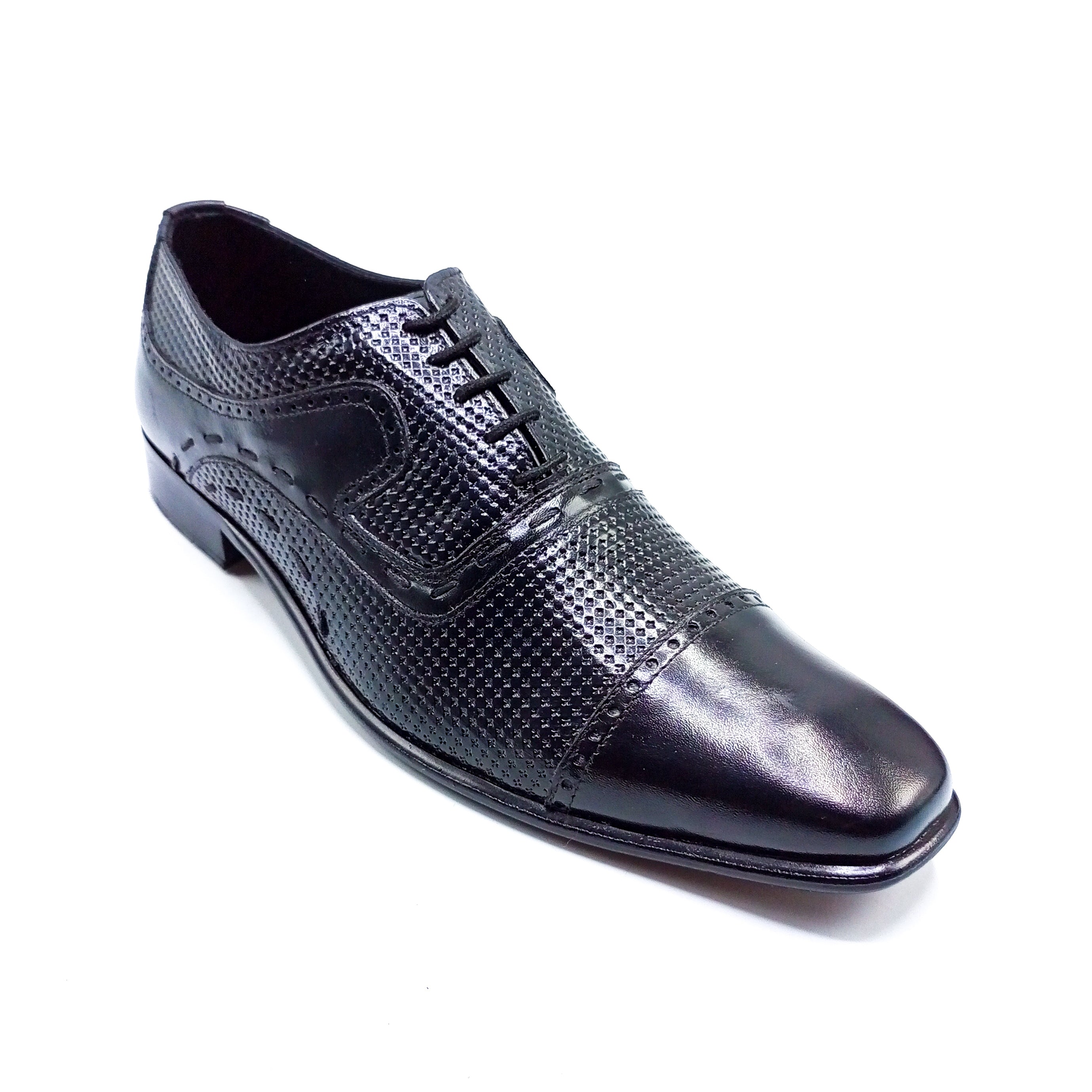 Formal Leather Shoes - 22034 Black