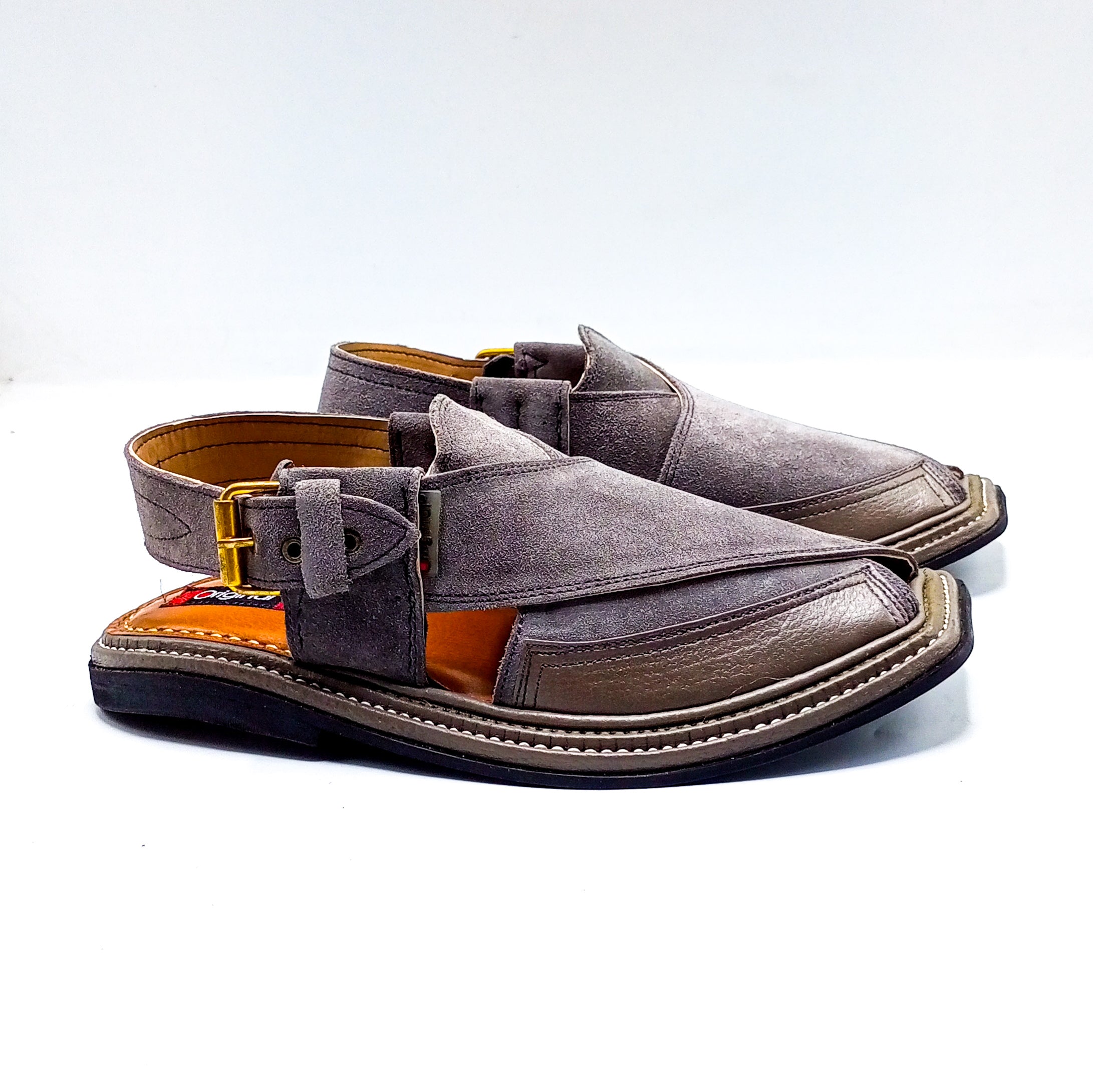 Leather Peshawari - 212003 Grey