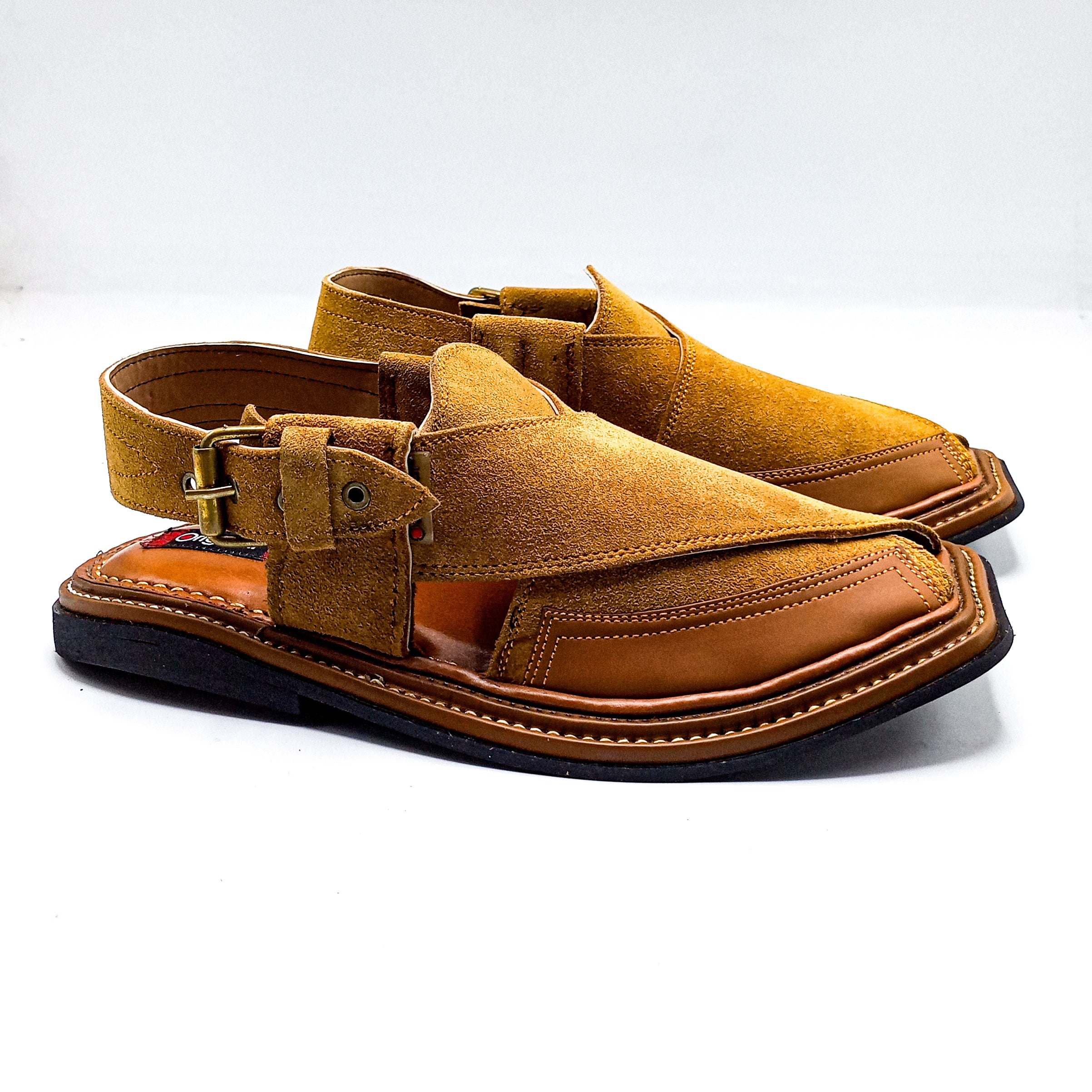 Leather Peshawari - 212003 Camel