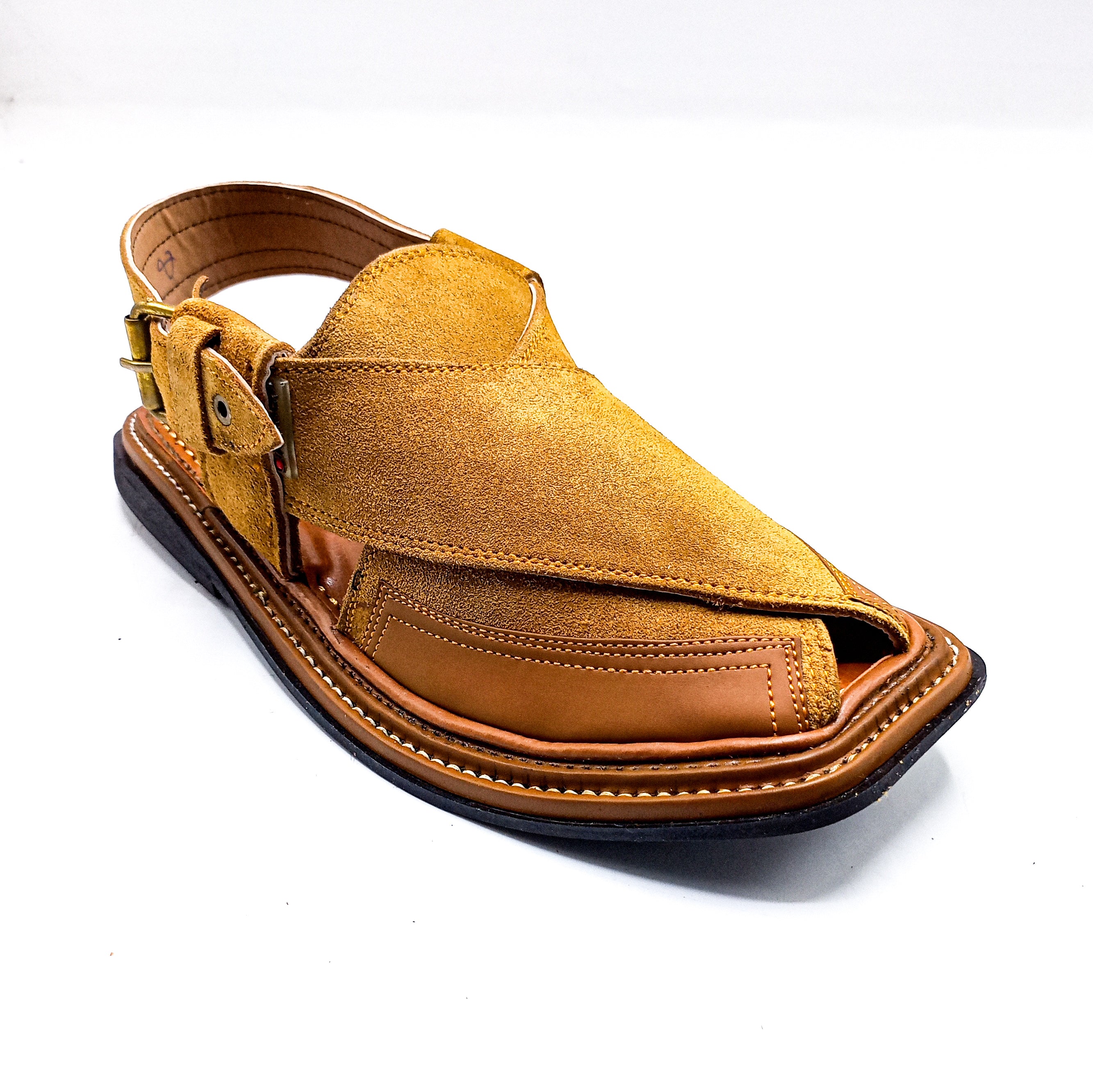 Leather Peshawari - 212003 Camel